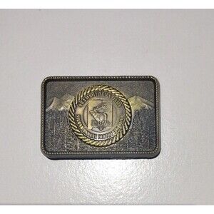 Vtg 1980’s NRA Whittington Center Second Annual Trophy Elk Hunt Belt Buckle